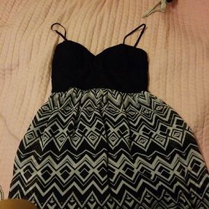 Black spaghetti strap dress